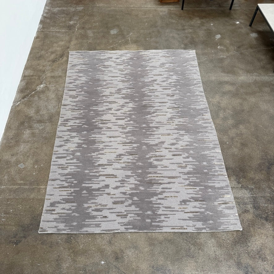 Tapis multi-poils en laine et soie Kvadrat