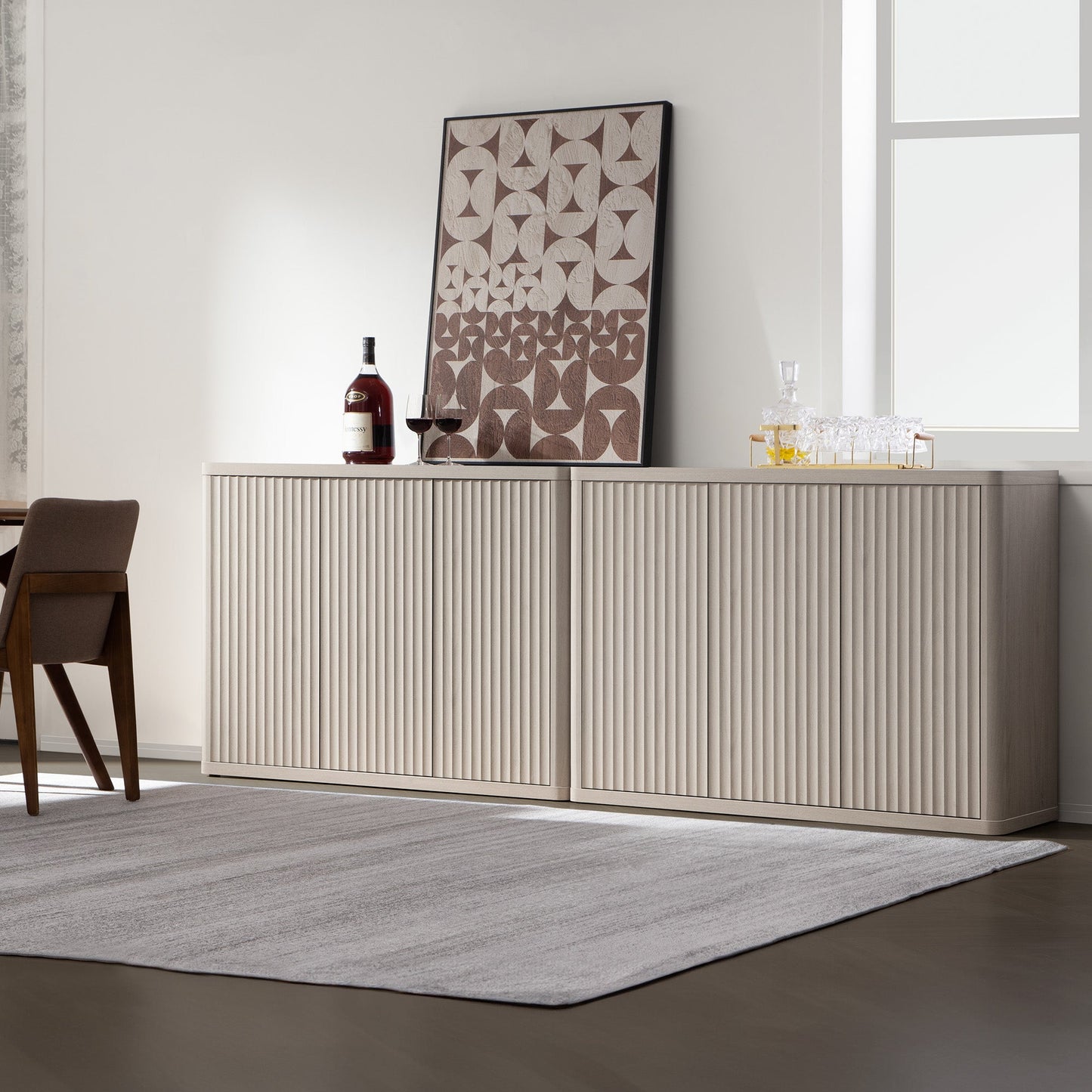 Cas TV Stand with Doors