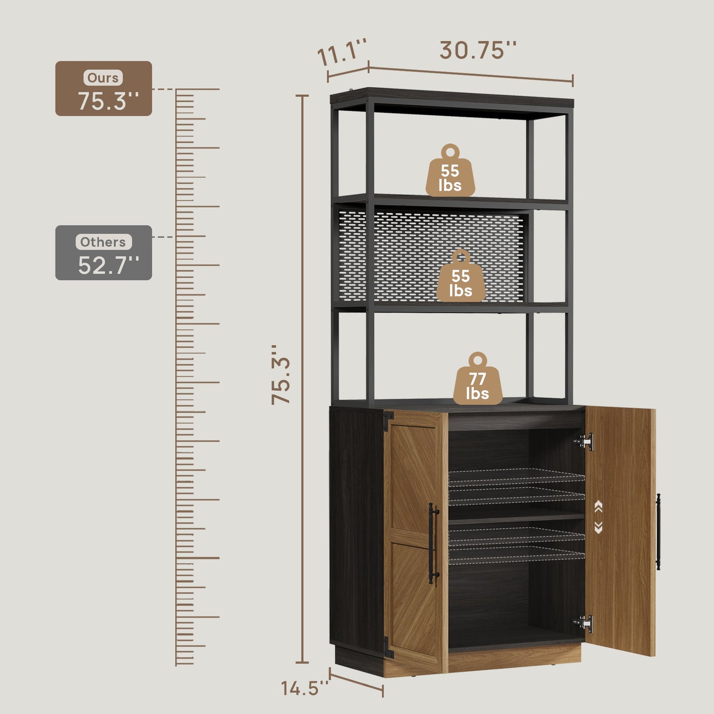 Willow Tall Bookshelf, 75.3Inch