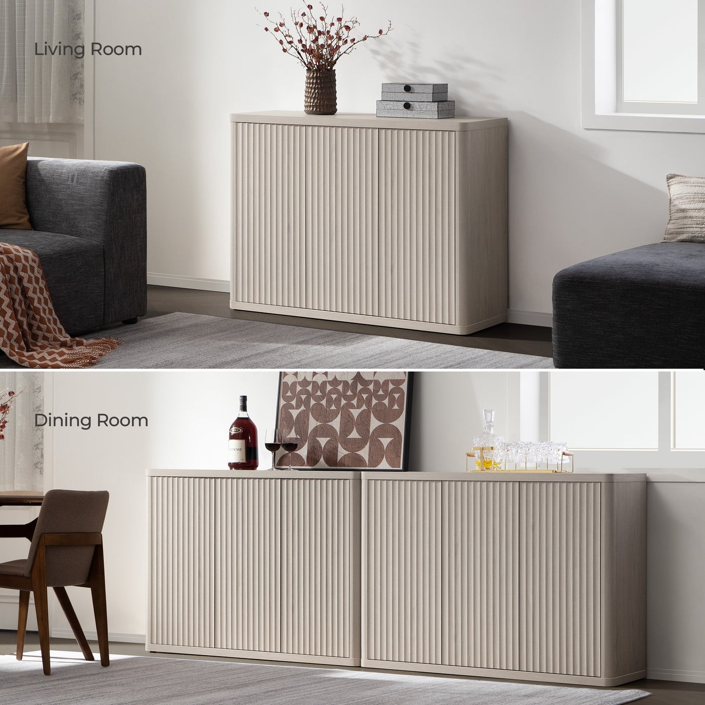 Cas TV Stand with Doors