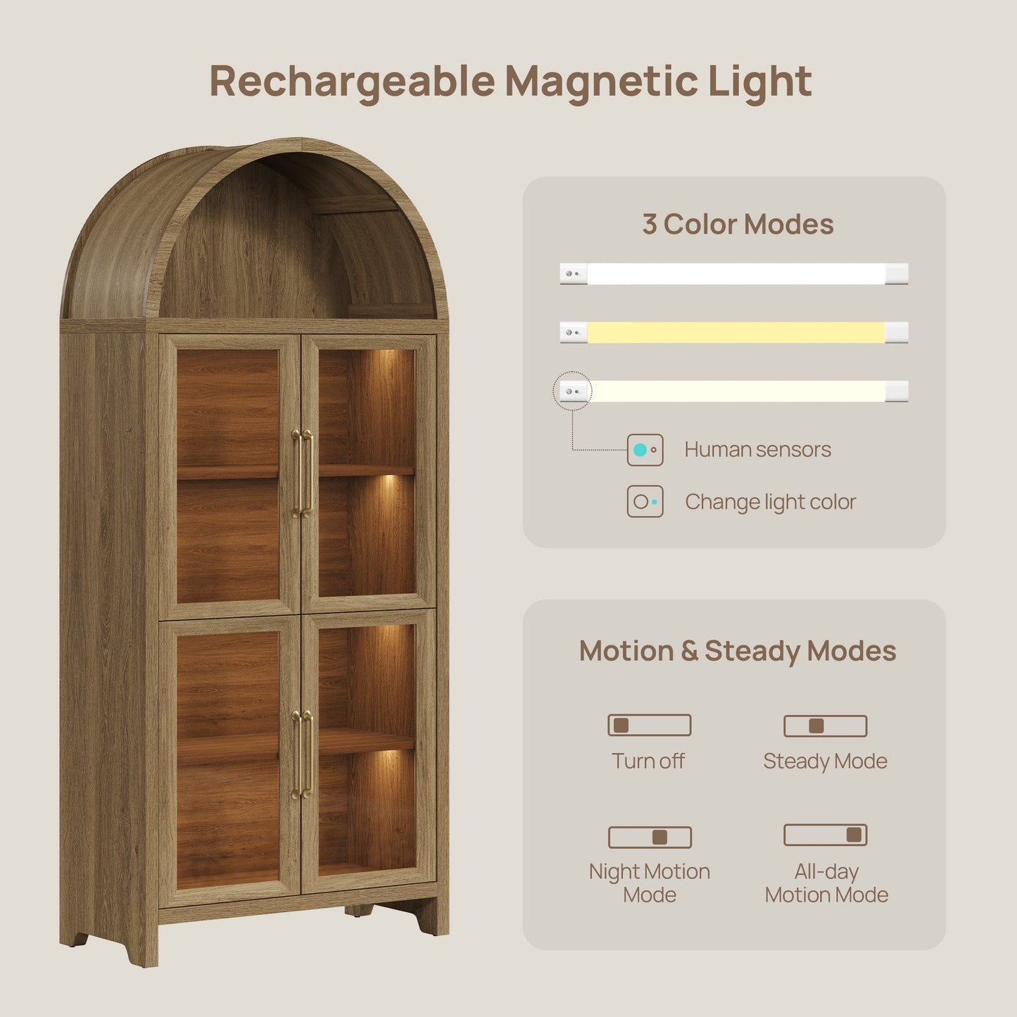 Helio Dining Room Cabinet with Lights