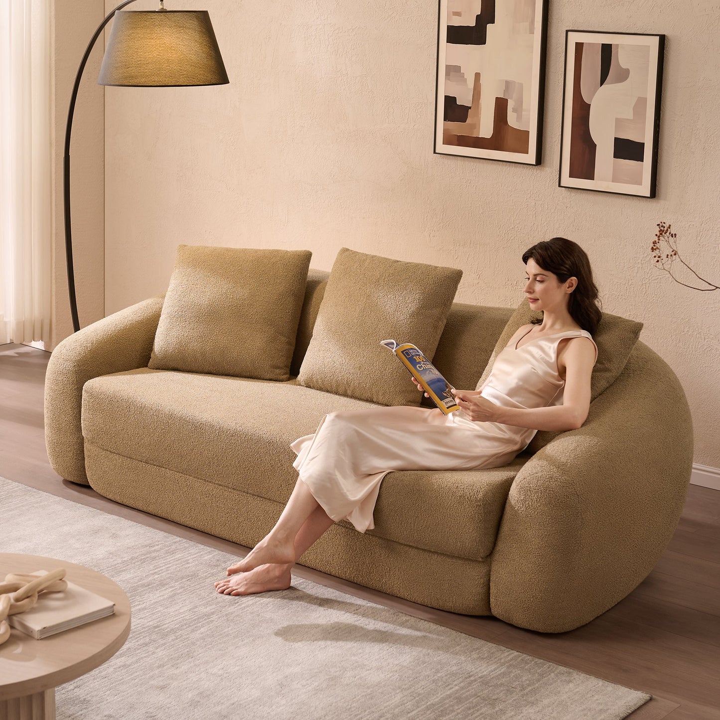 Nimbus 3 Seater Sofa Couch, Dark Grey