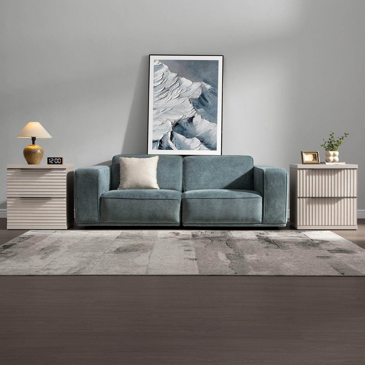 Stria Nightstand with Storage