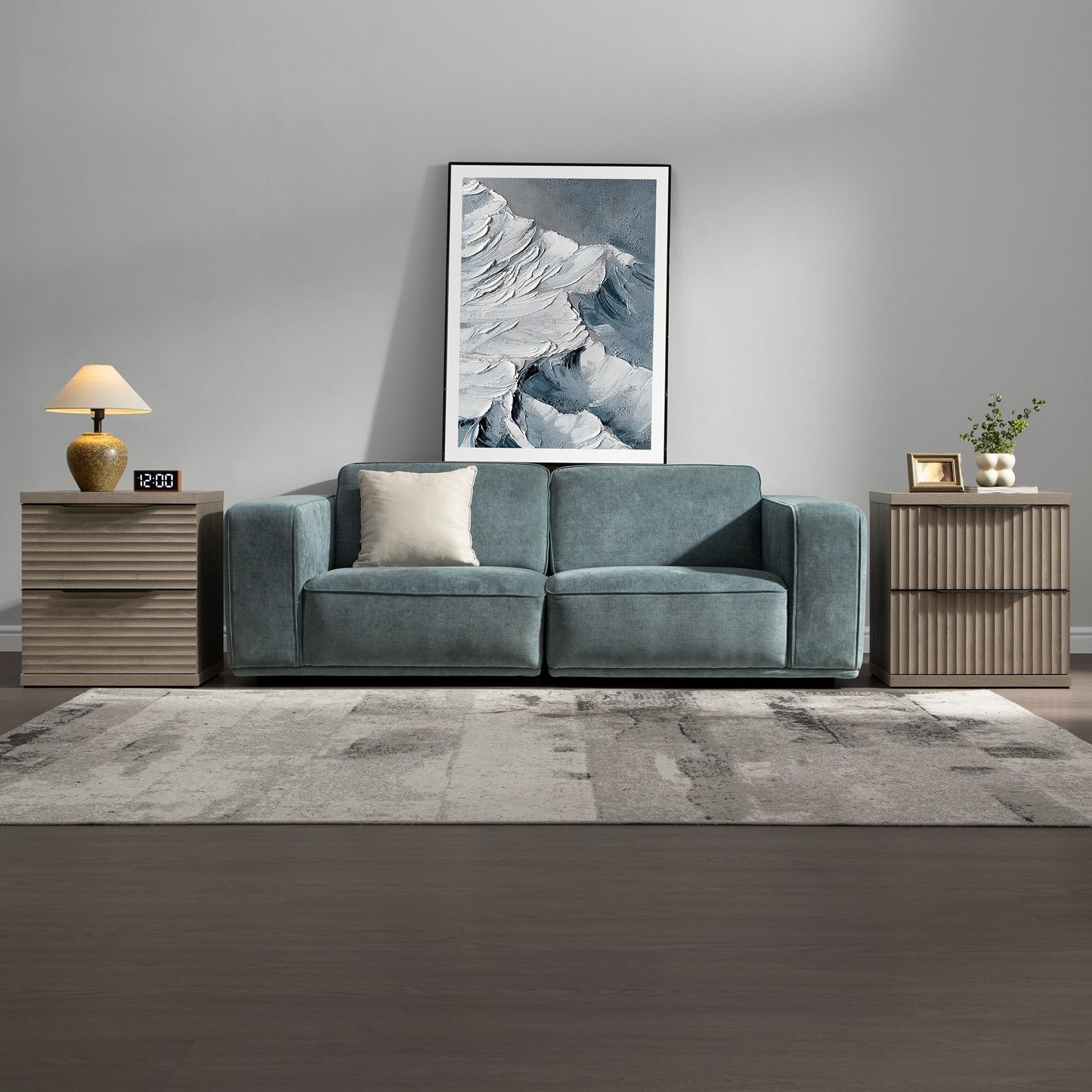 Stria Nightstand with Storage