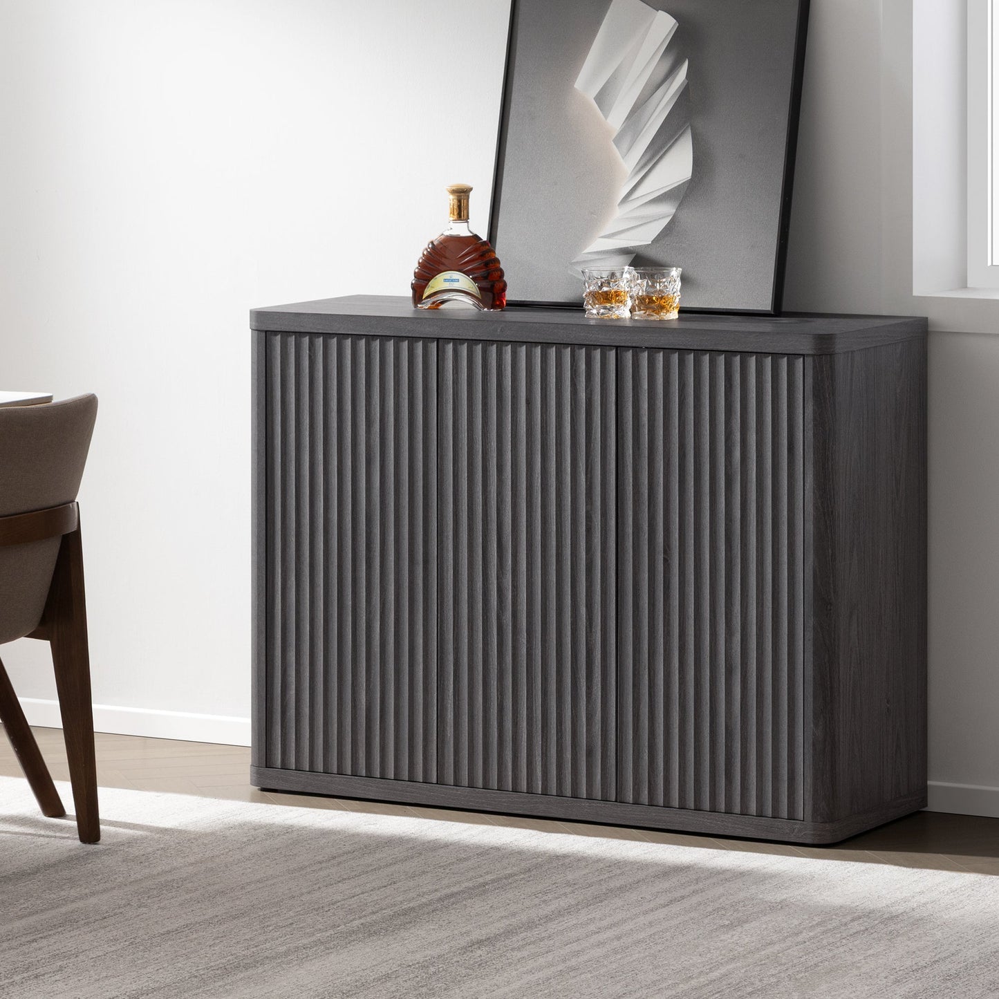 Cas TV Stand with Doors