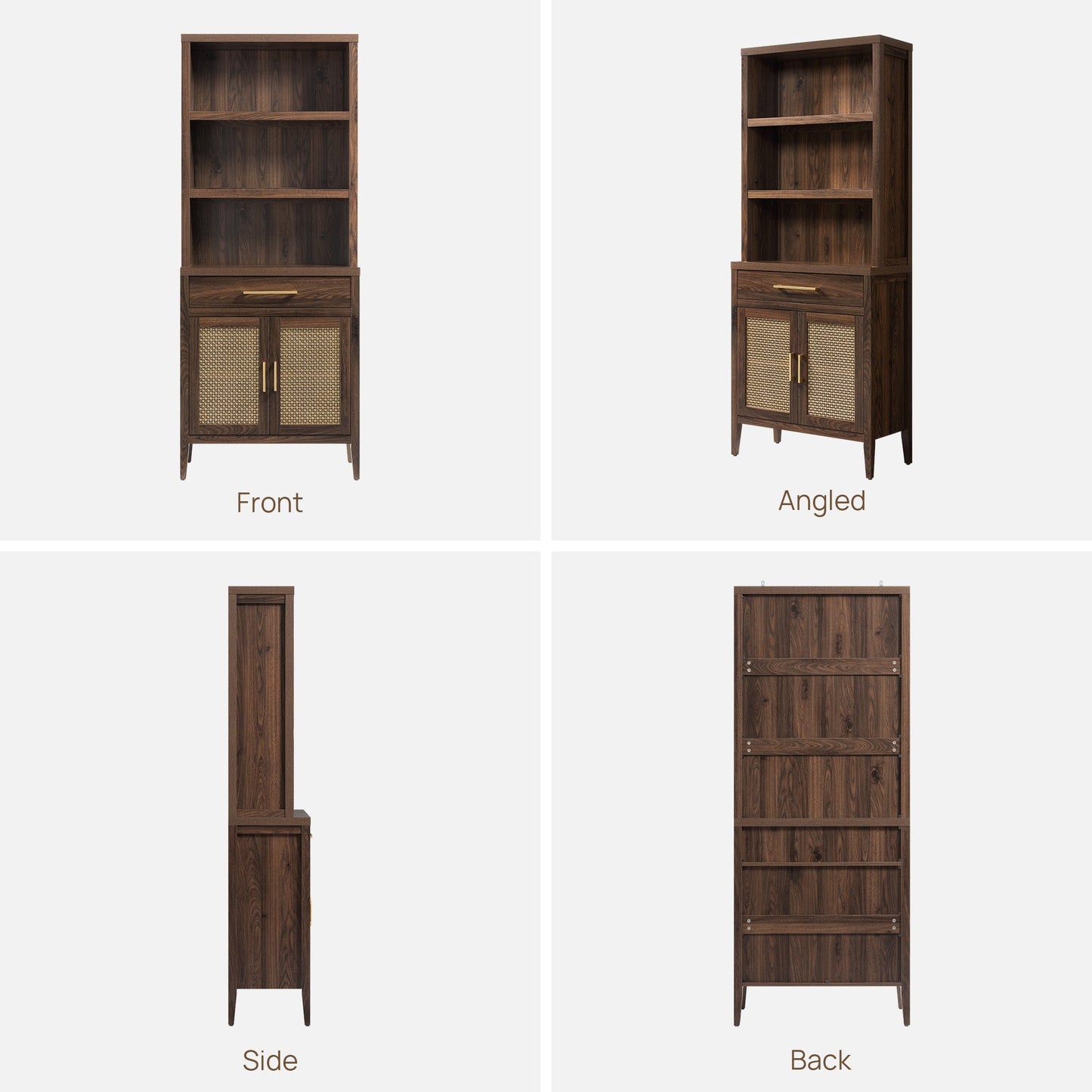 Andy Bookcase with Doors