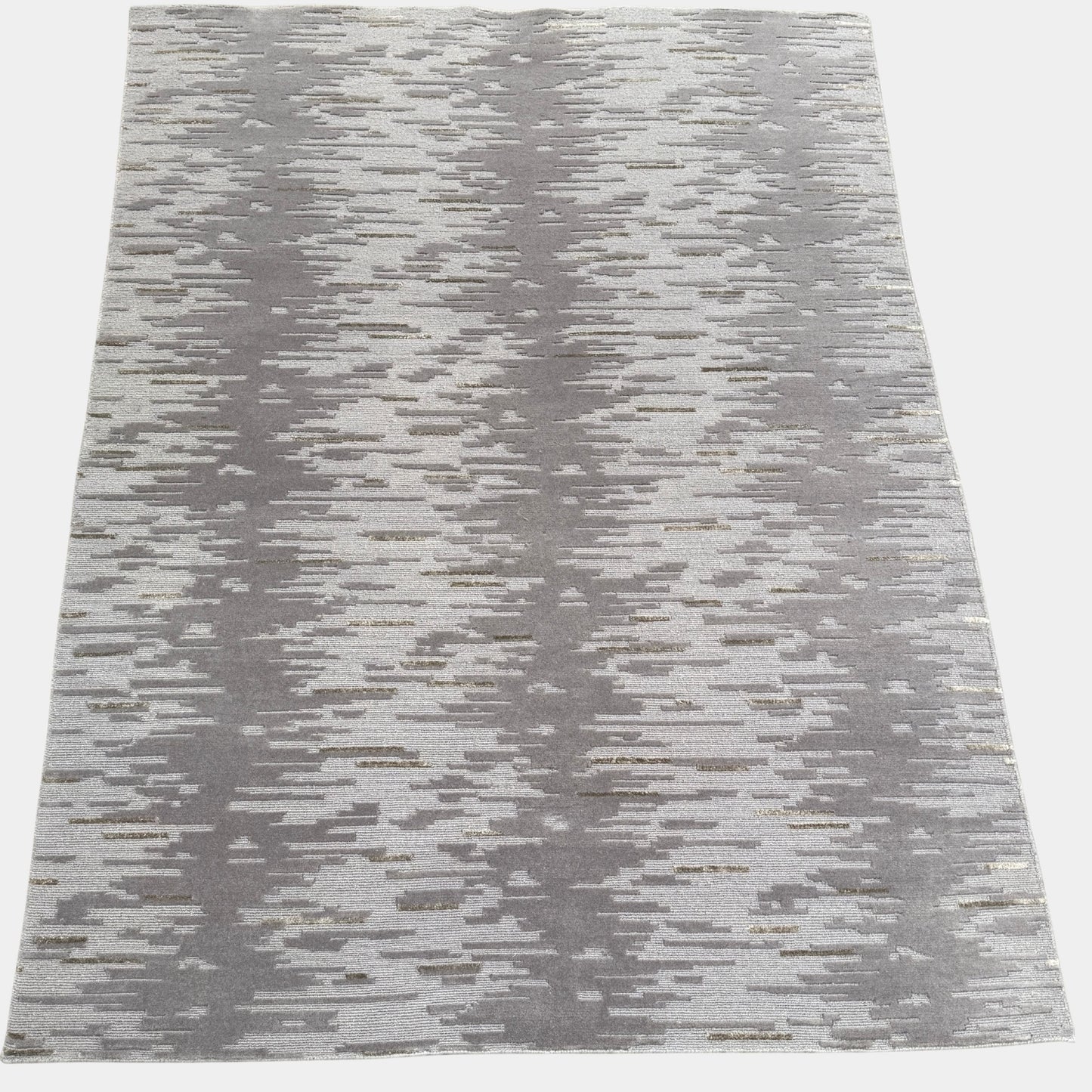 Tapis multi-poils en laine et soie Kvadrat