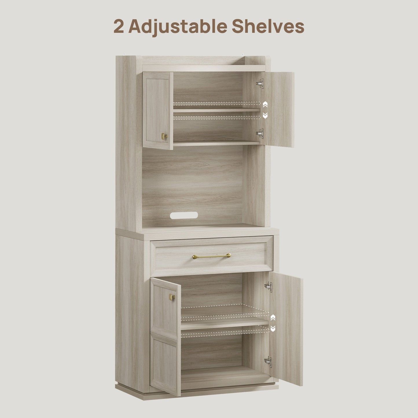 Helio White Pantry Cabinet