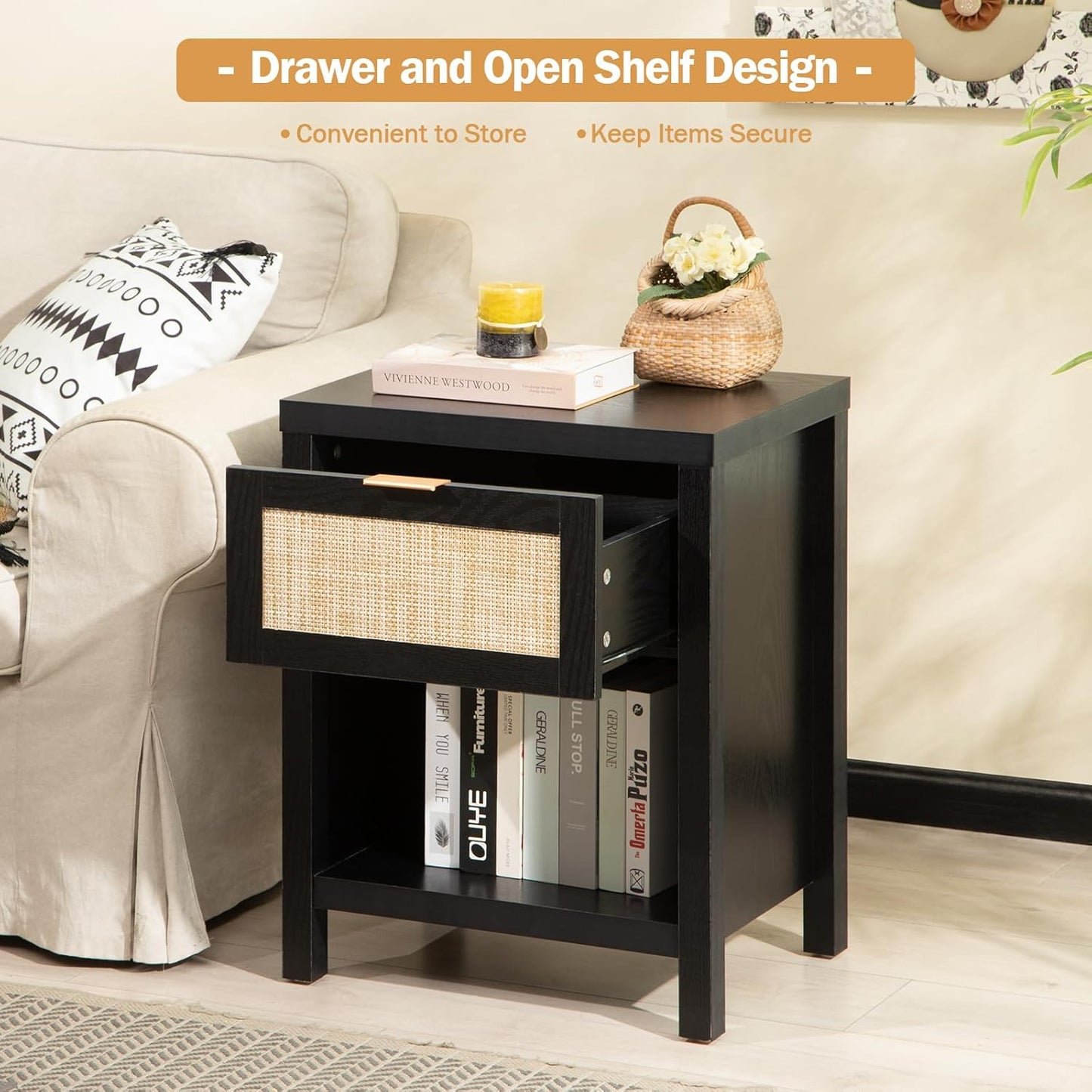 Savanna Nightstands and 7 Drawers Dresser Set