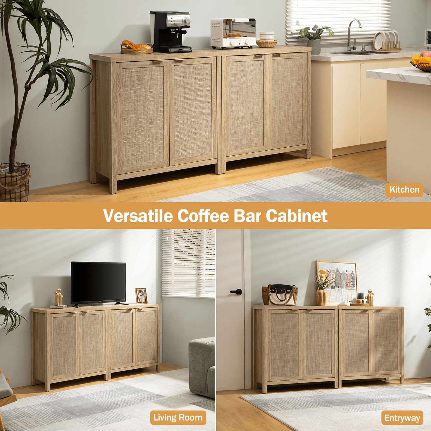 Savanna TV Console with Doors
