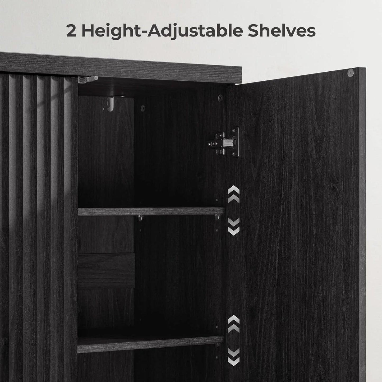 Stria Black Buffet Cabinet