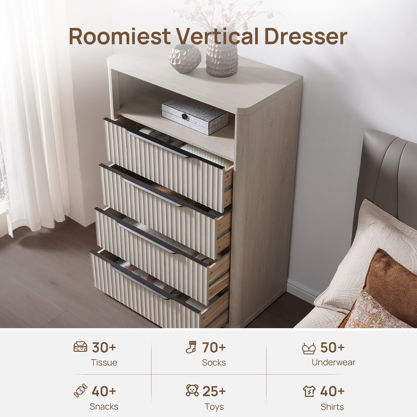 Cas Dresser with 4 Drawers