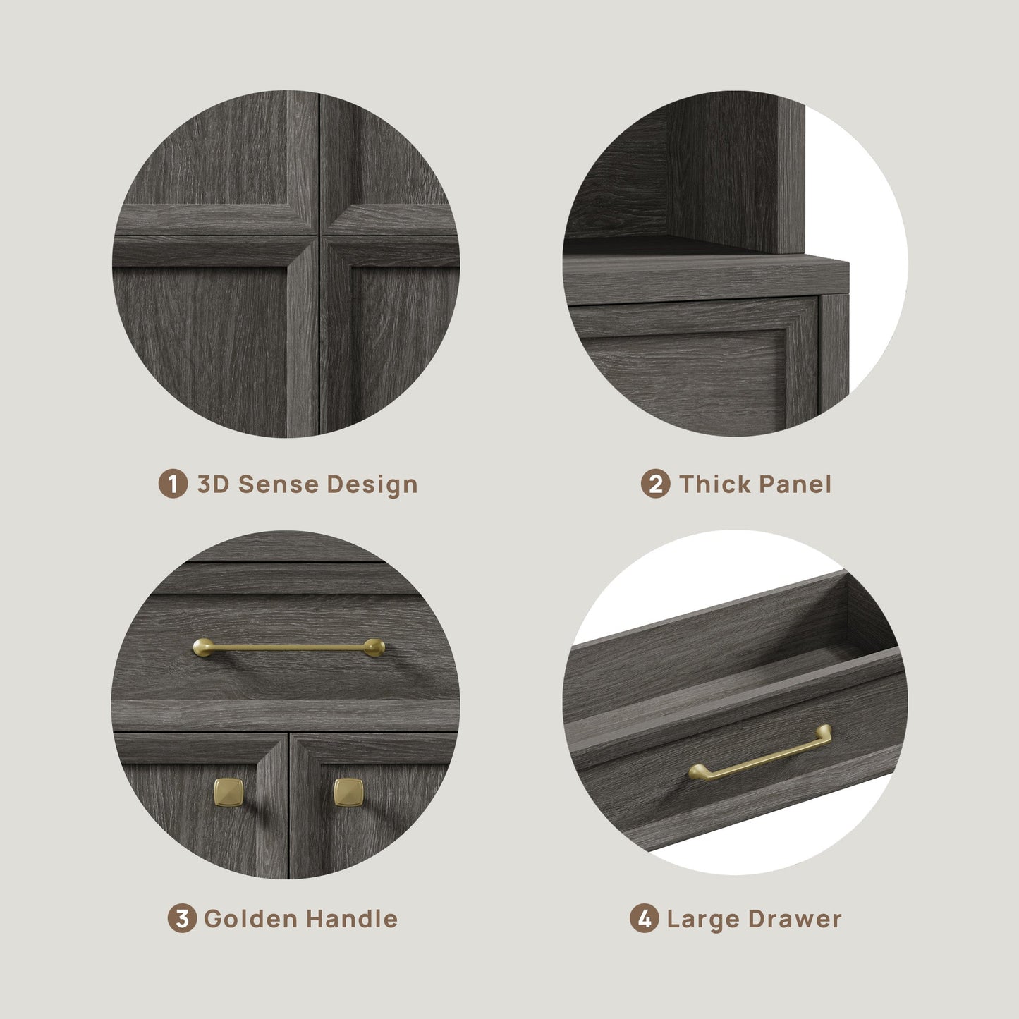 Helio Black Pantry Cabinet