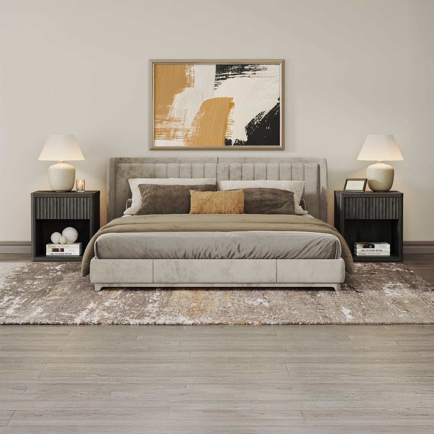 Stria Dresser and Night Tables Set