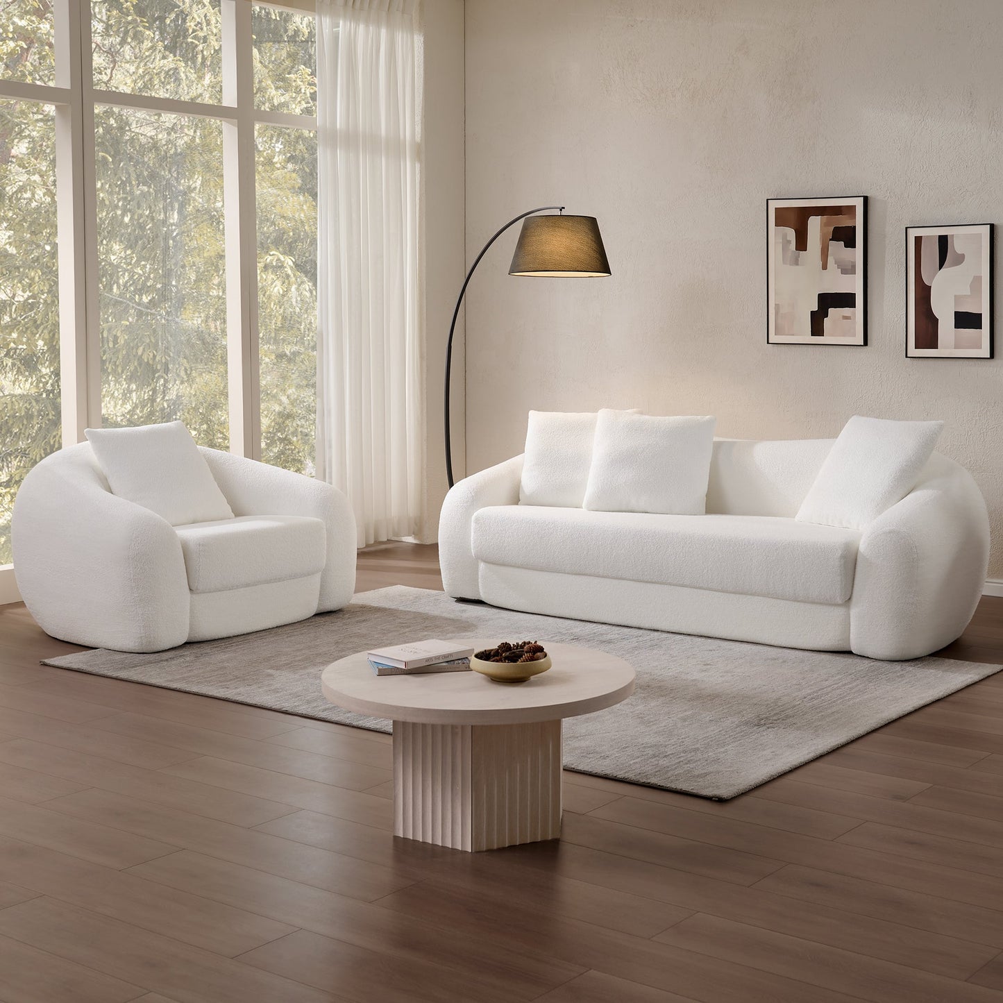 Nimbus 3 Seater Sofa Couch, Dark Grey
