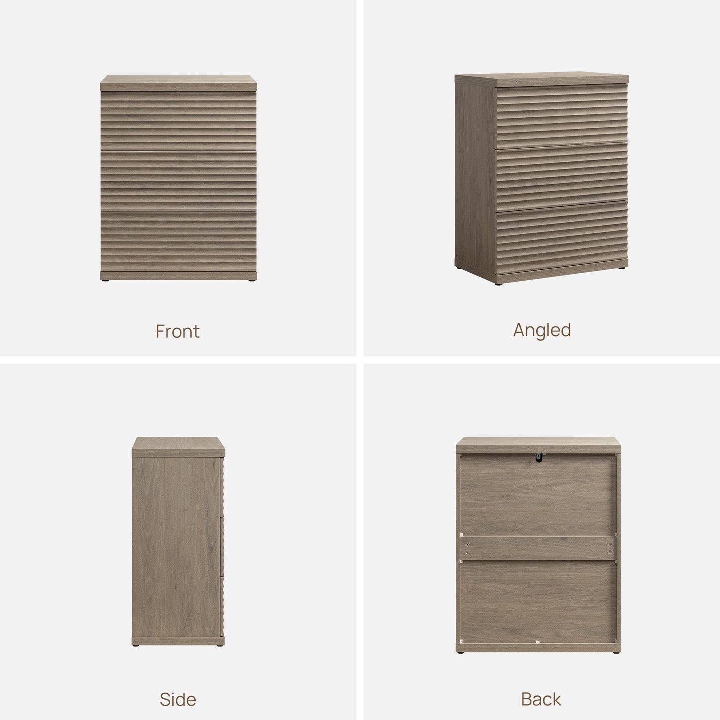 Stria Sideboard with 3 Drawers
