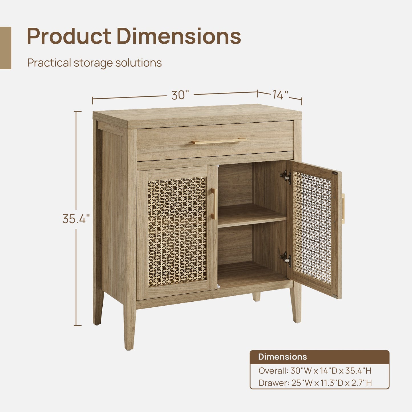 Andy Sideboard, Golden Mesh Door