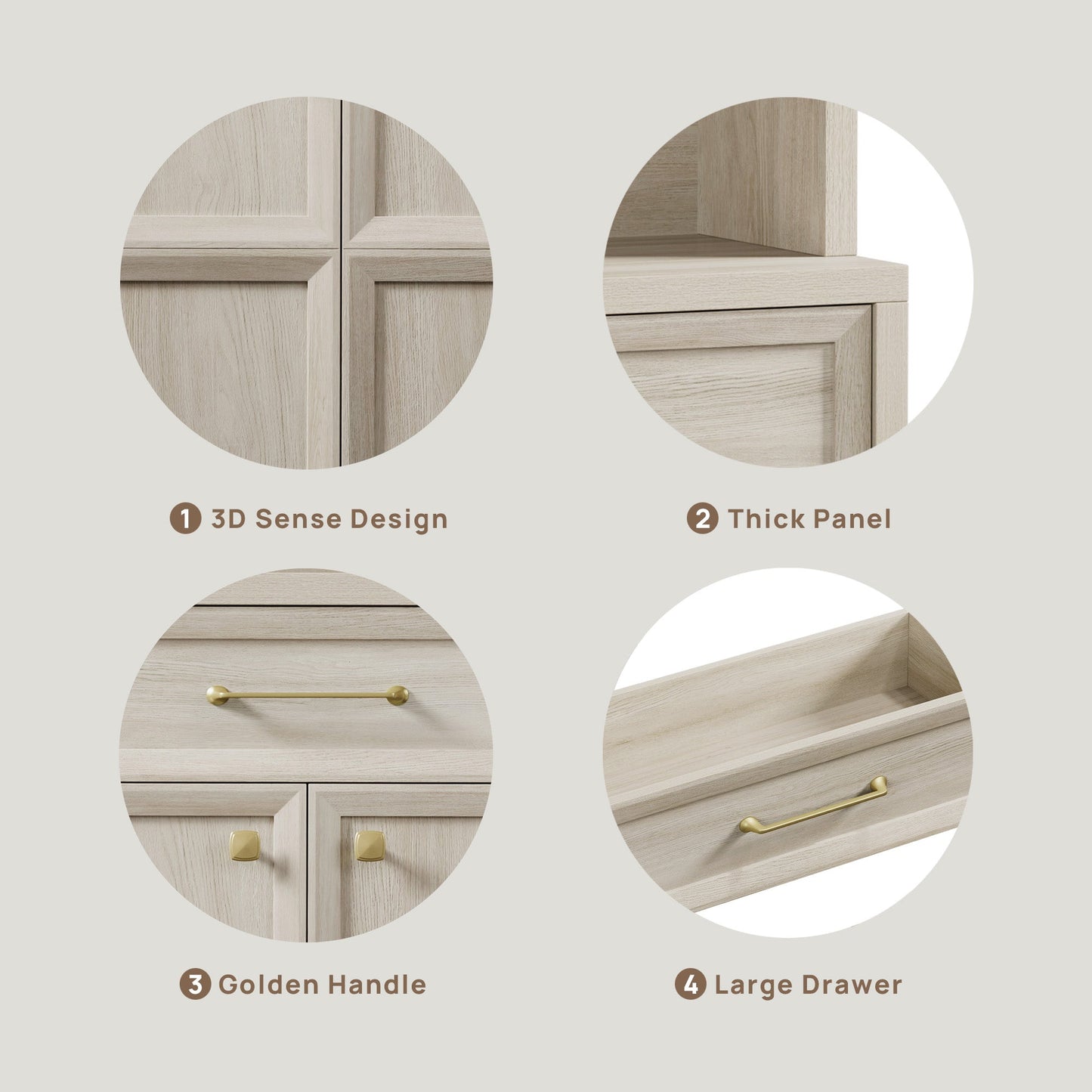 Helio White Pantry Cabinet