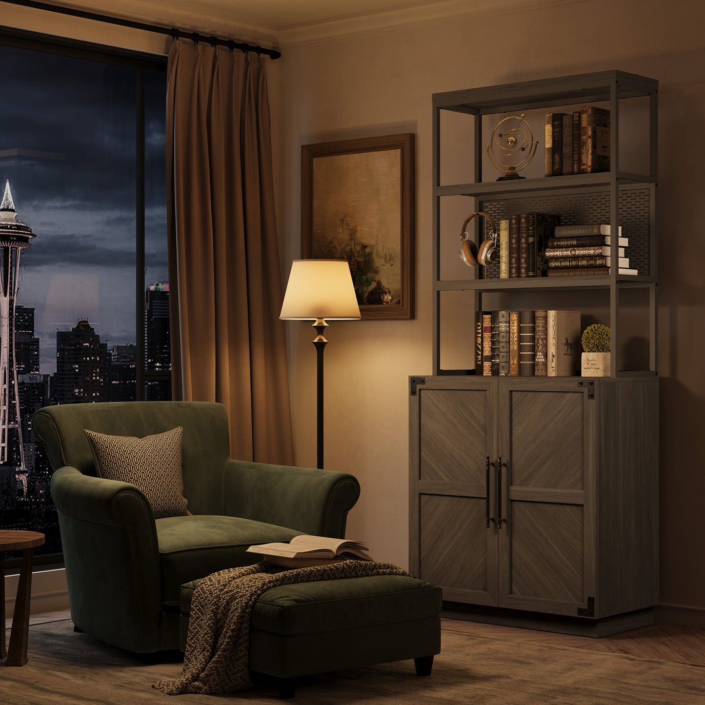 Willow 2 Doors Bookshelf