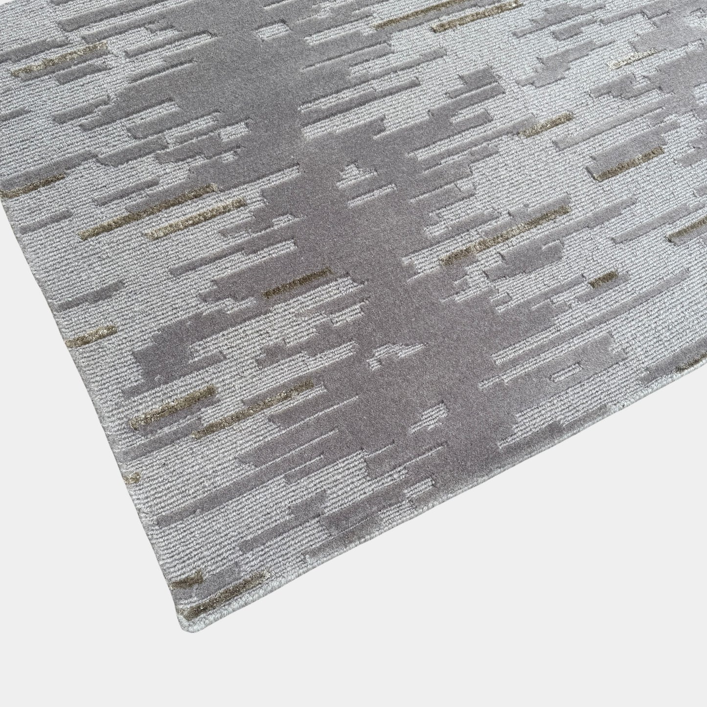 Tapis multi-poils en laine et soie Kvadrat