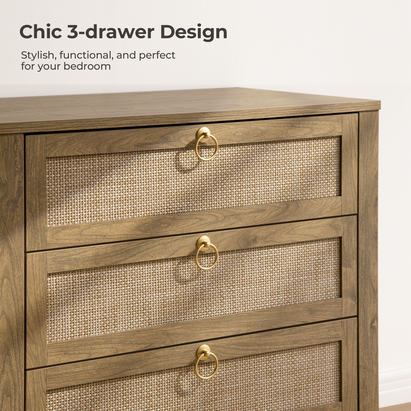 Terra Dresser and 3 Drawers Nightstands Sets