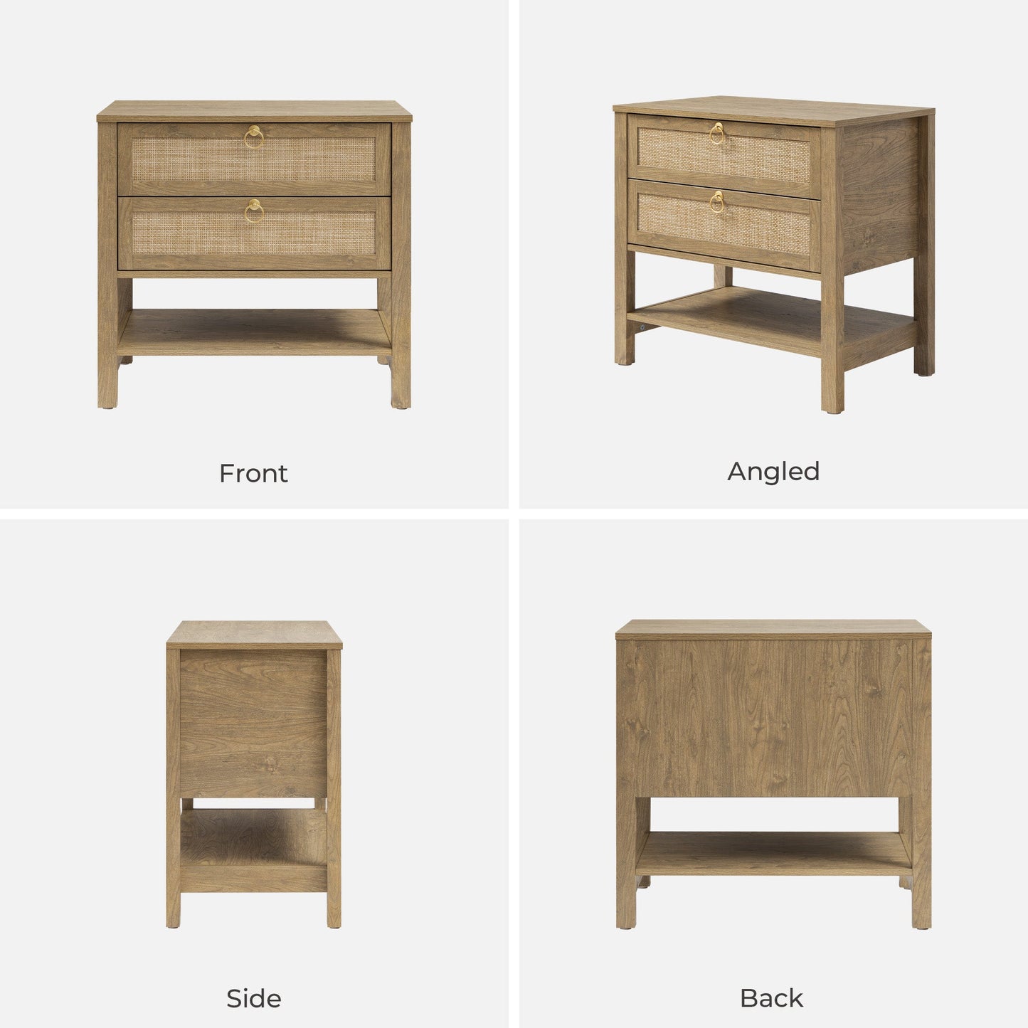 Terra 6 Drawers Dresser And 2 Drawers Nightstands Sets
