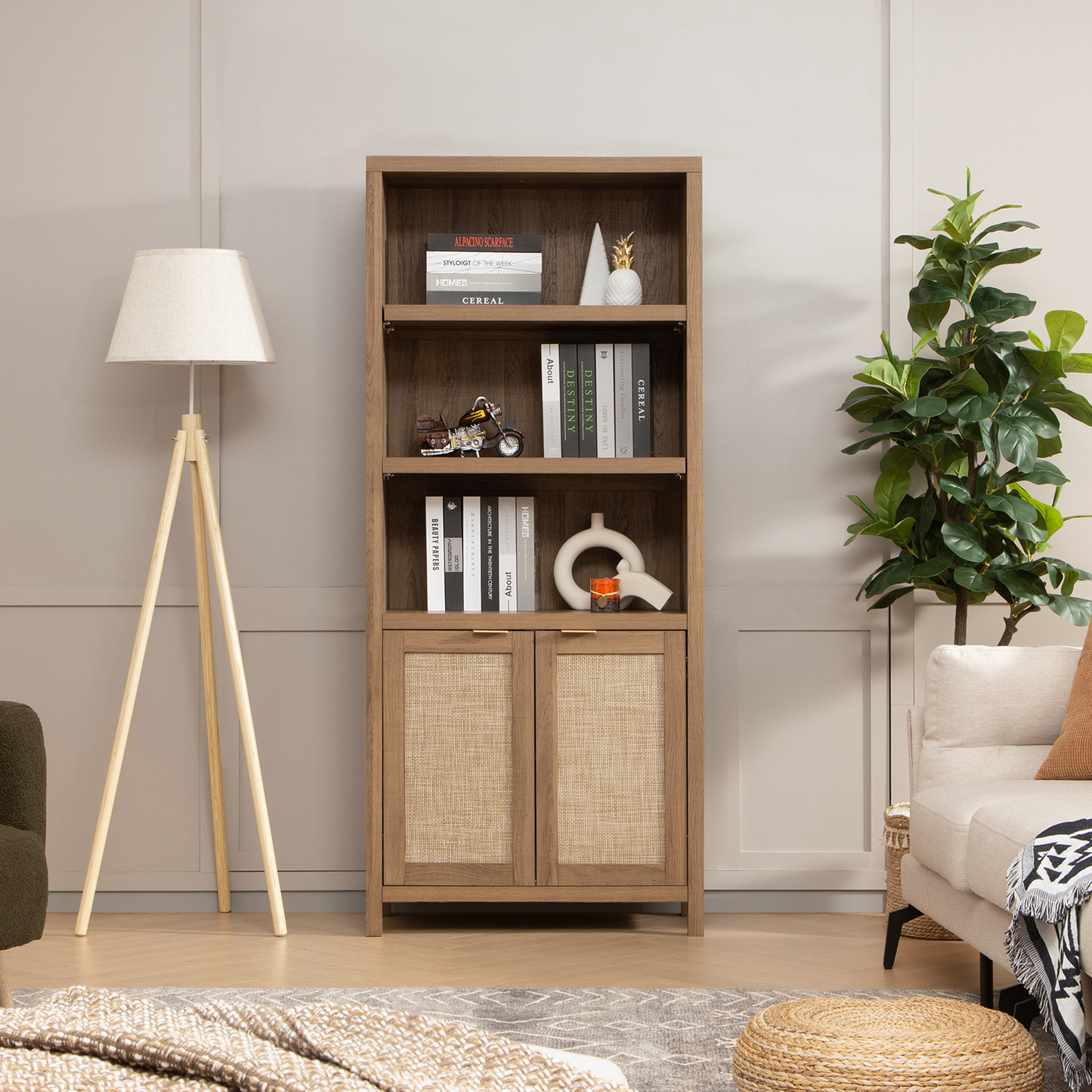 Savanna 70.9'' Tall Black Bookcase
