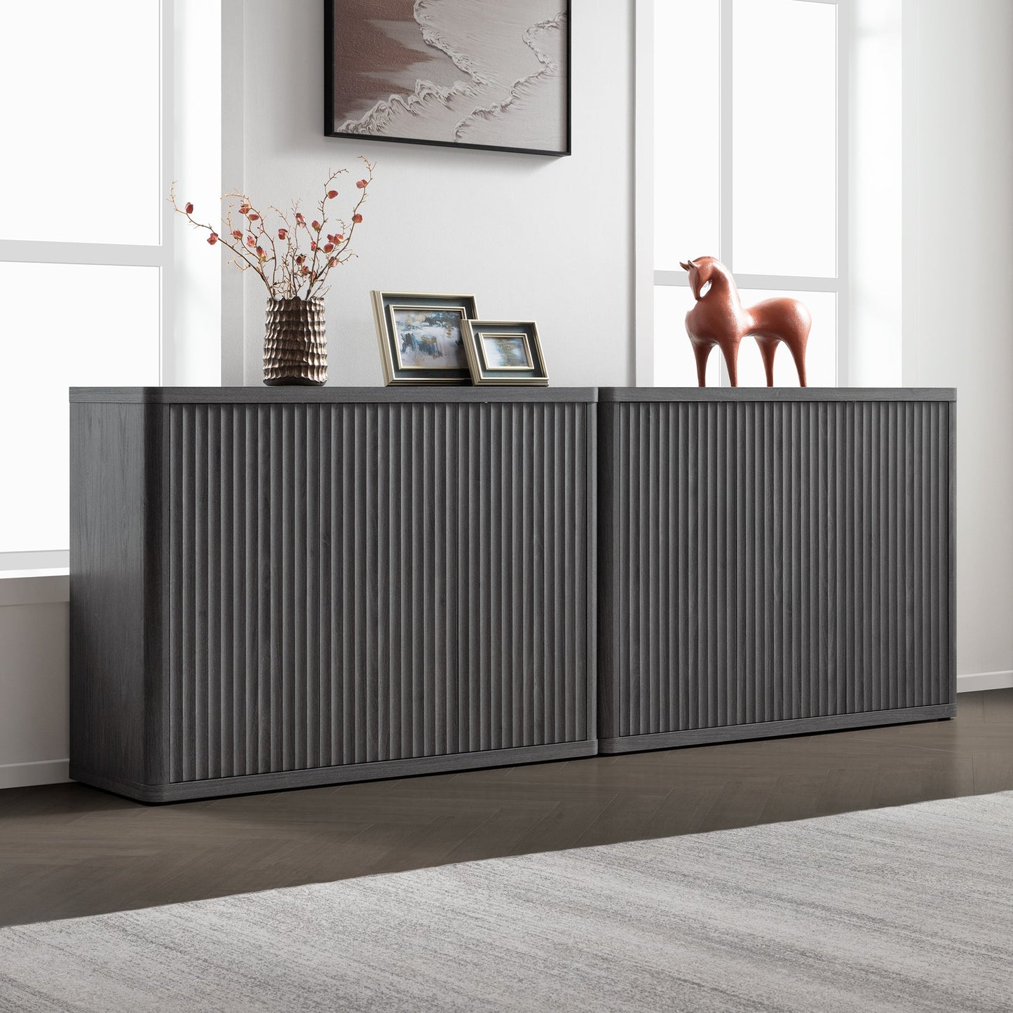 Cas TV Stand with Doors