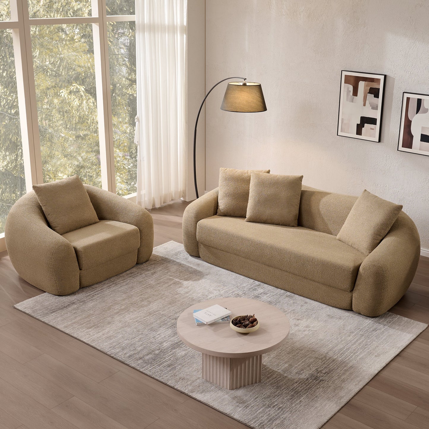 Nimbus 3 Seater Sofa Couch, Dark Grey