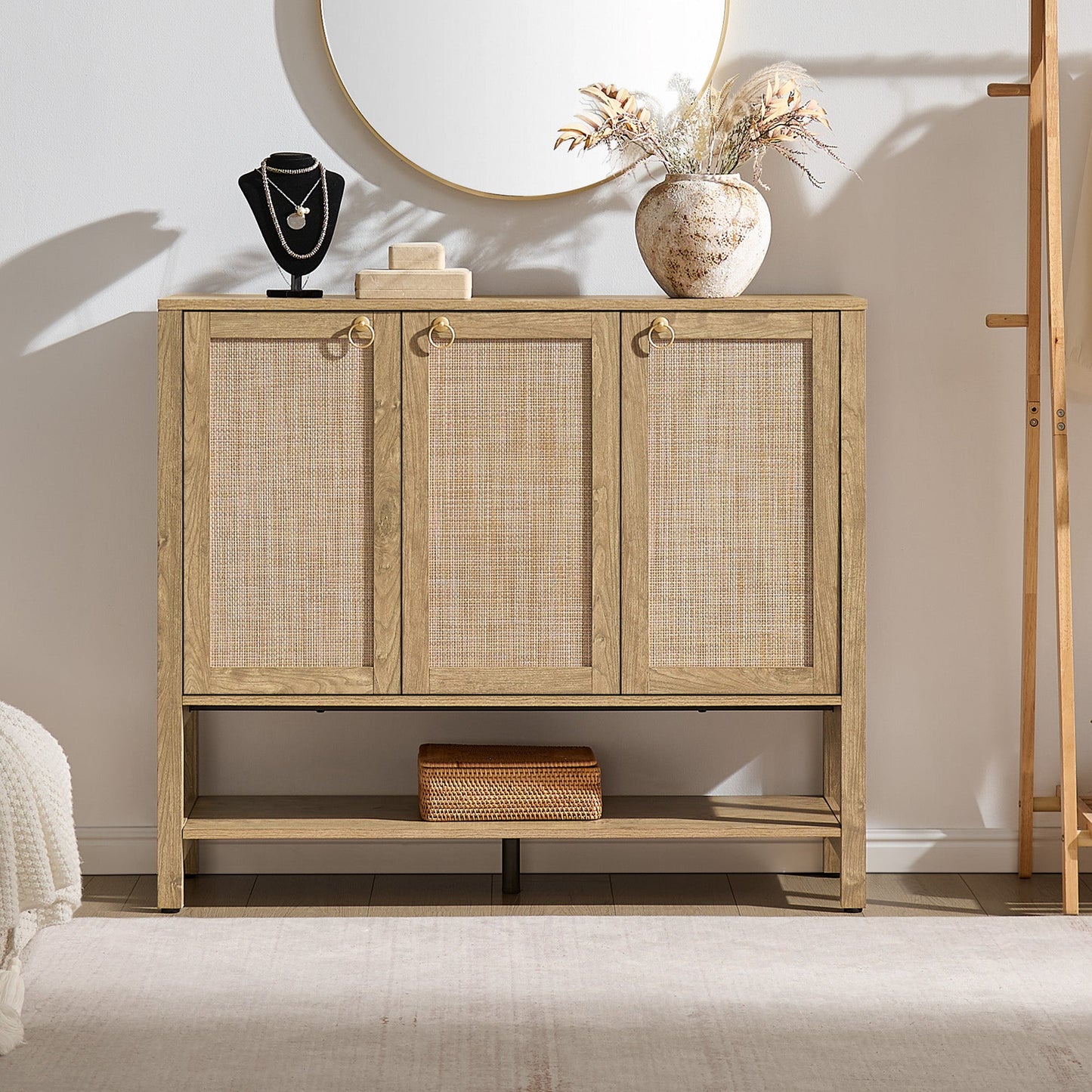 Terra Rattan Shoe Cabinet with Storage