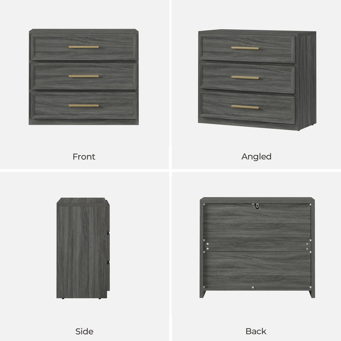Crescent Dresser and Nightstands Set
