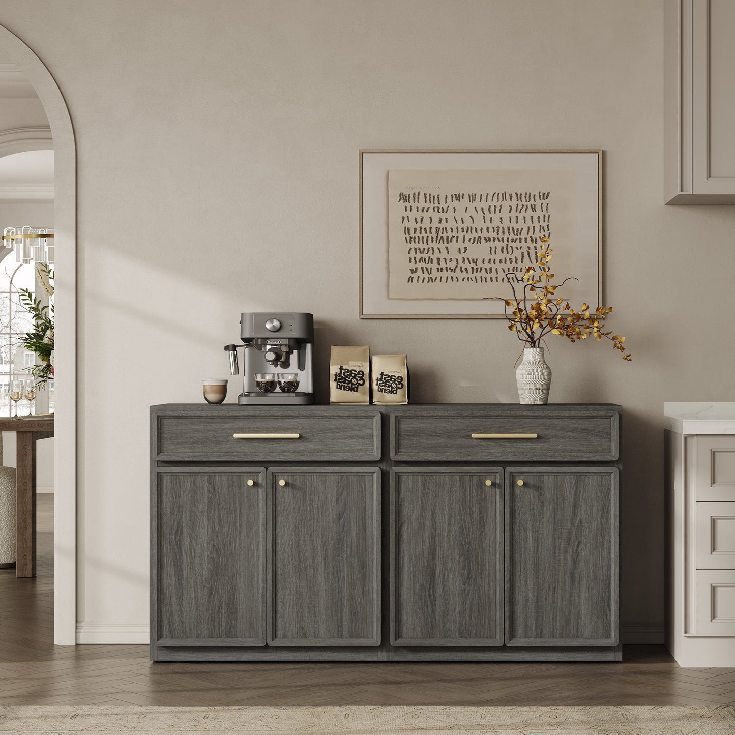 Crescent Sideboard Buffet Cabinet