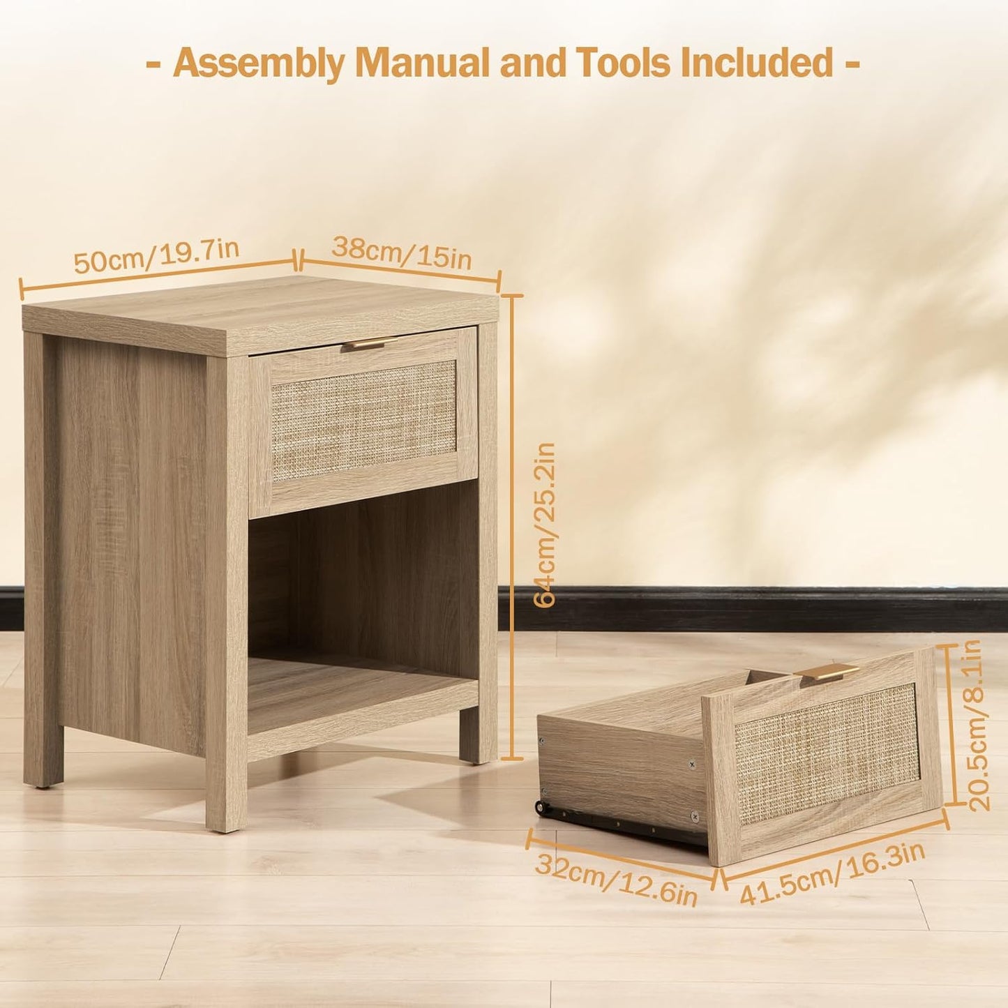 Savanna Nightstand and Dresser Set