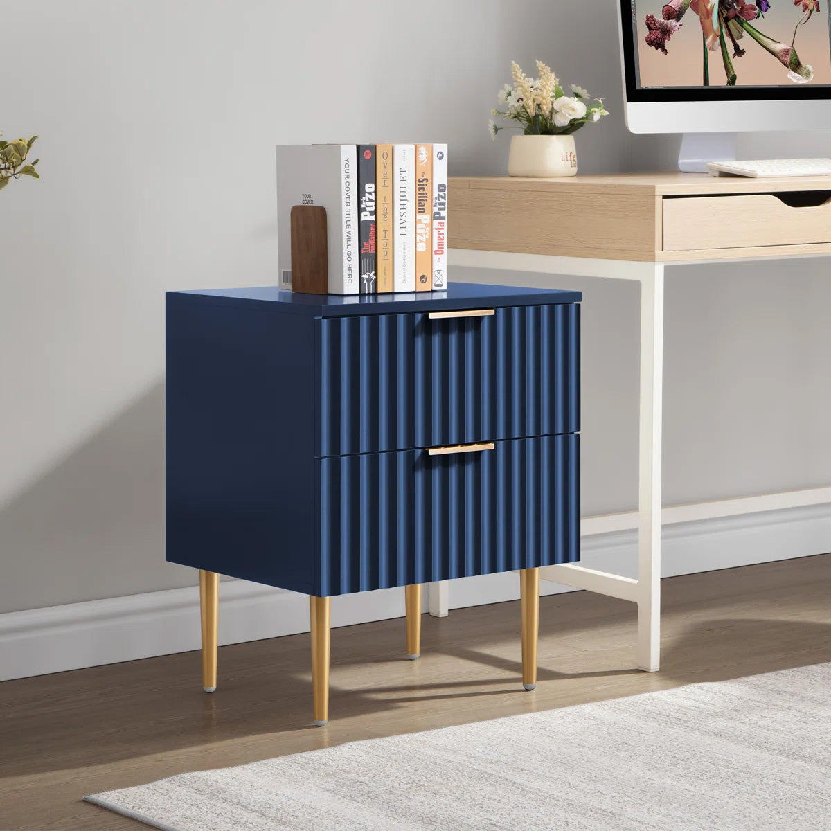 Opus Nightstand with Drawers