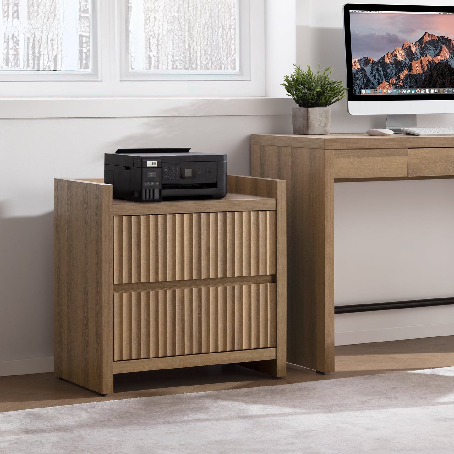 Prelude Night Table with Drawers and Charger