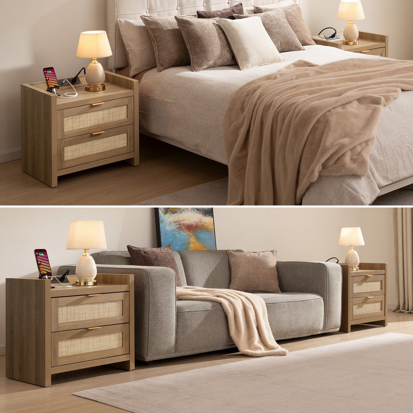 Savanna Wardrobes Closet,Dresser and Nightstand Set