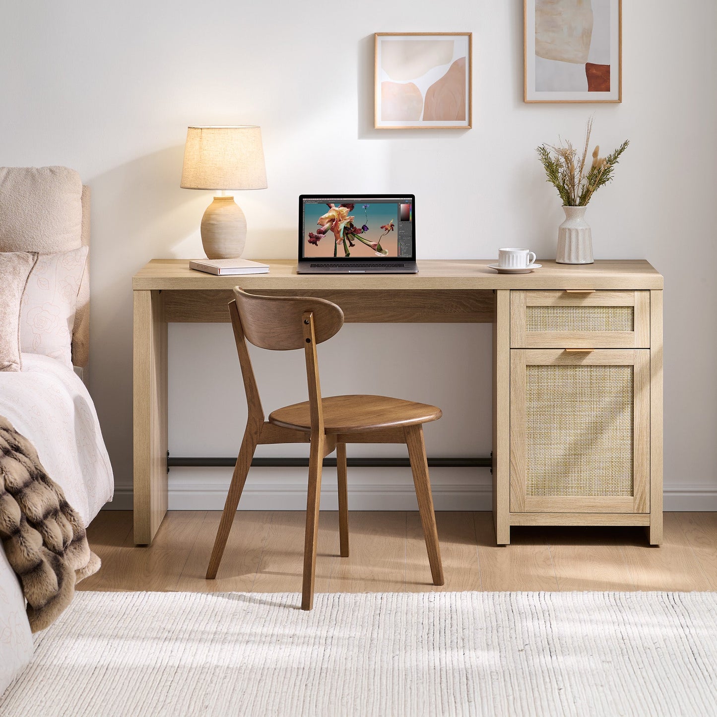 Savanna Vanity Desk with Door