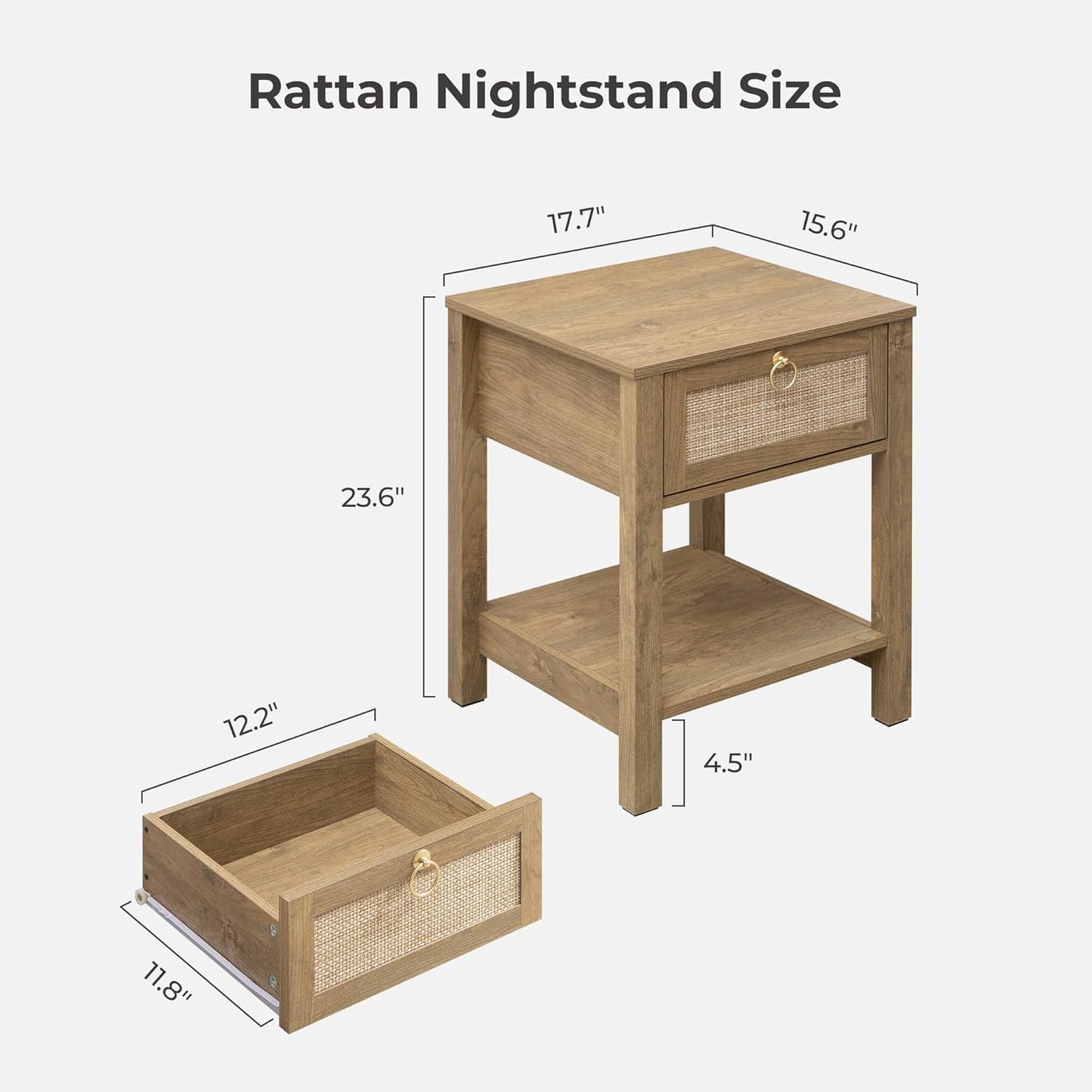 Terra Dresser and Nightstands Set