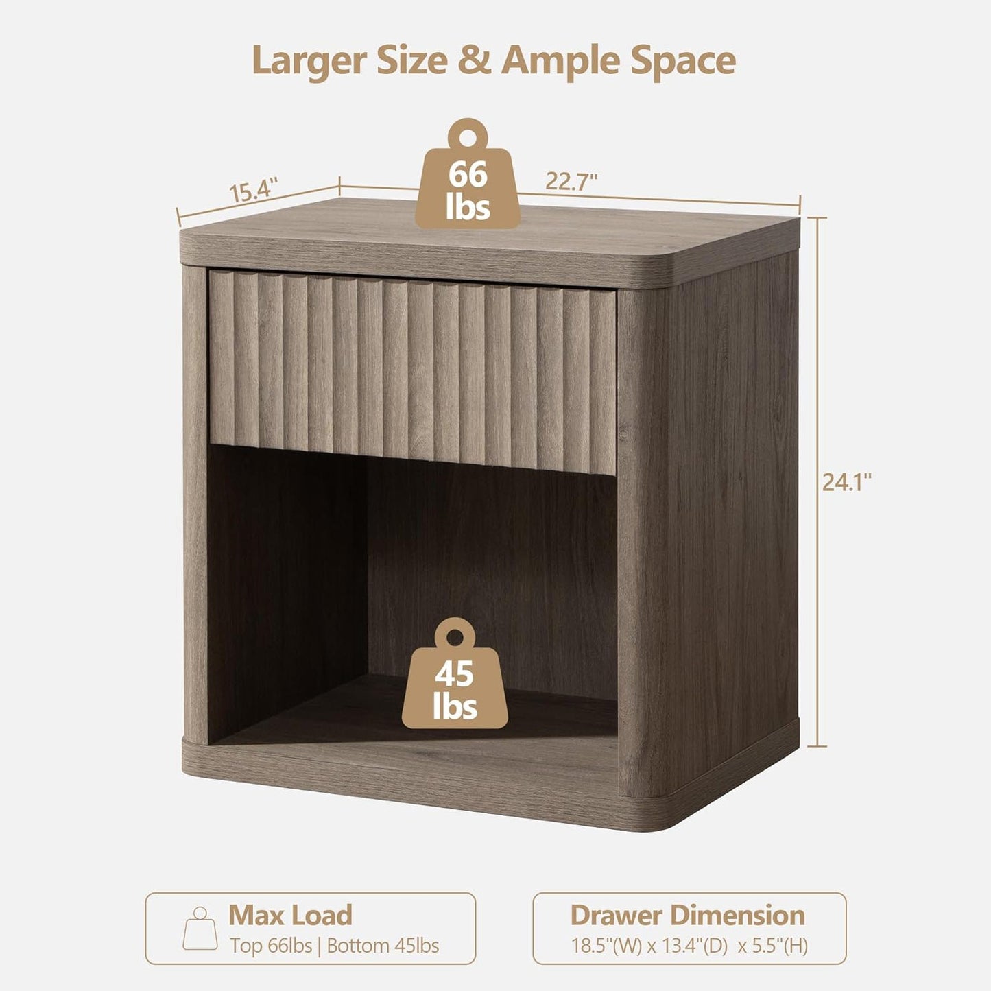 Stria 9-Drawer Dresser and Cas Nightstand Set