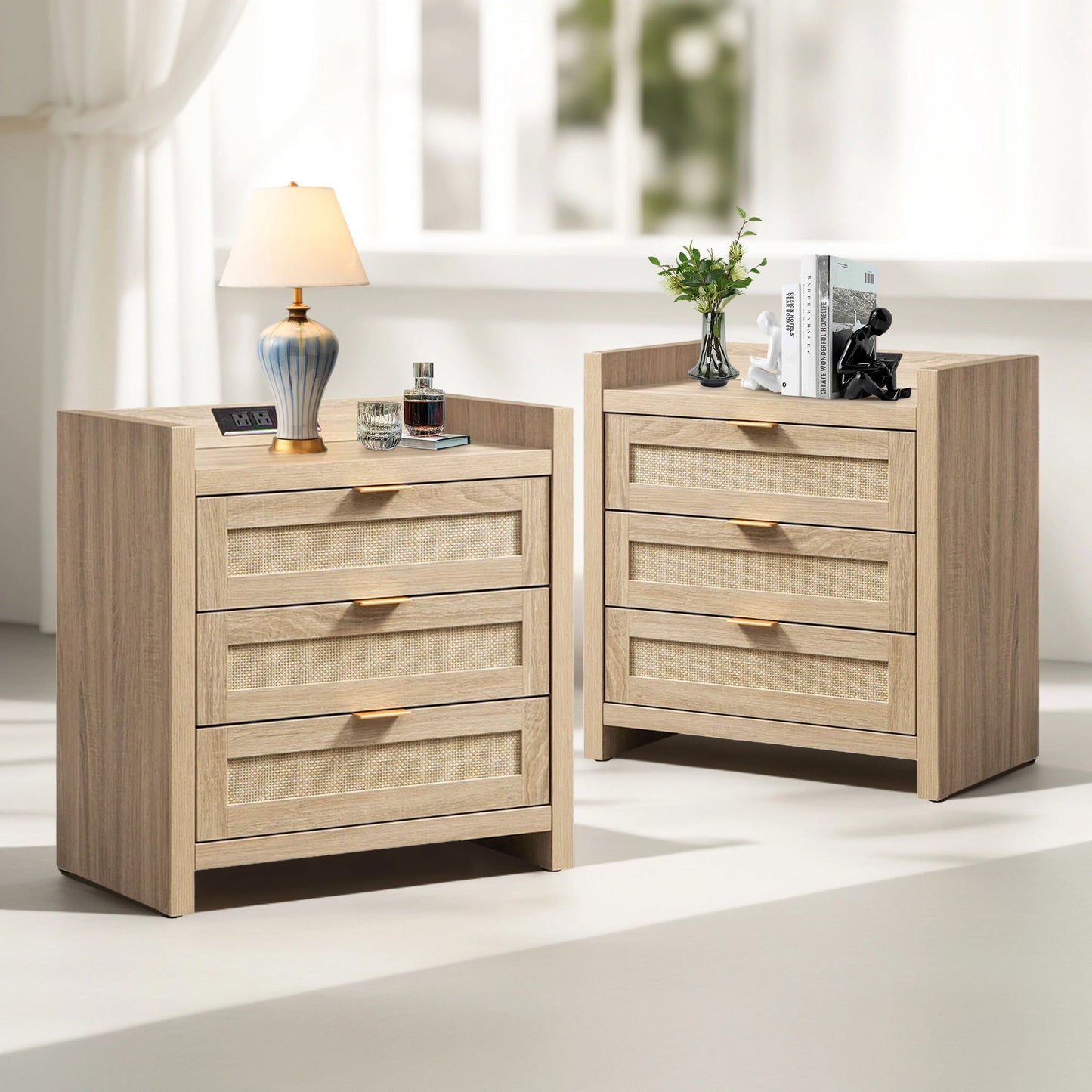 Savanna 3 Drawers Nightstand
