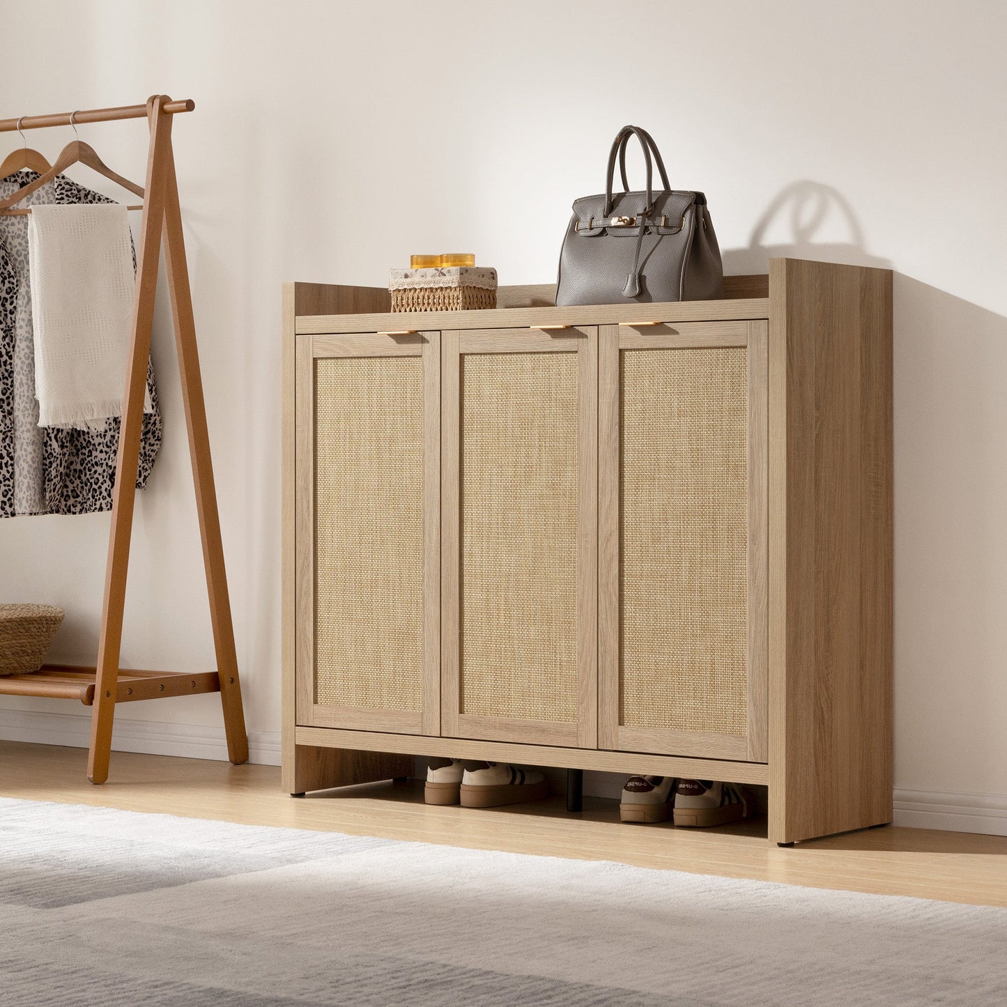 Savanna Shoe Cabinet, 30 Pairs Shoes