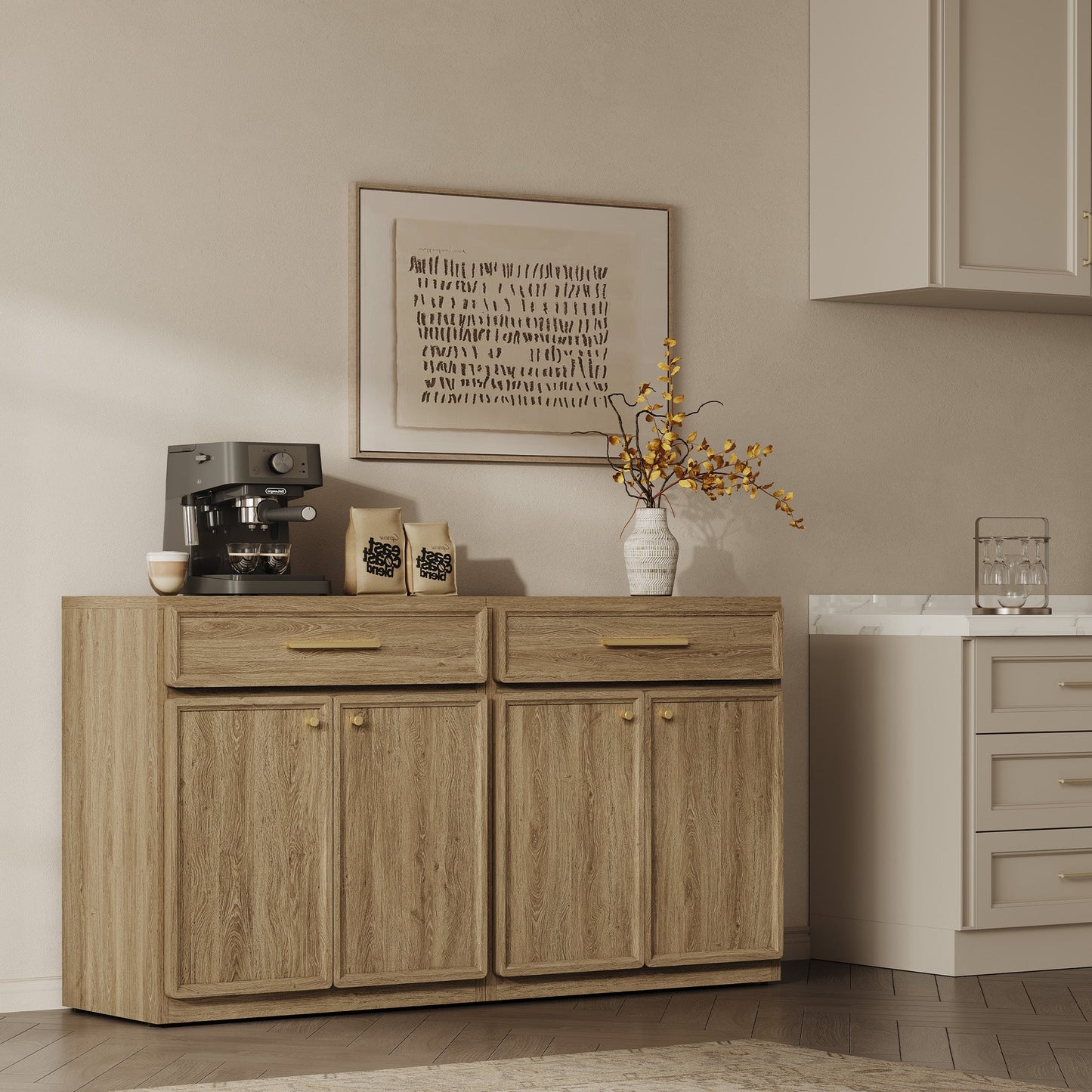Crescent Sideboard Buffet Cabinet