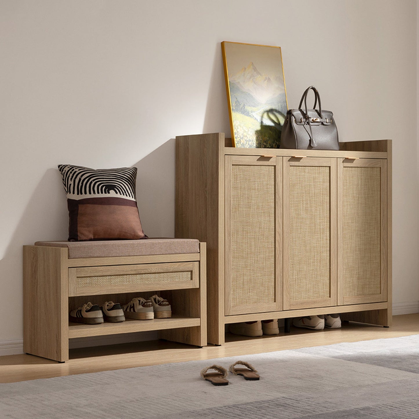 Savanna Shoe Cabinet, 30 Pairs Shoes