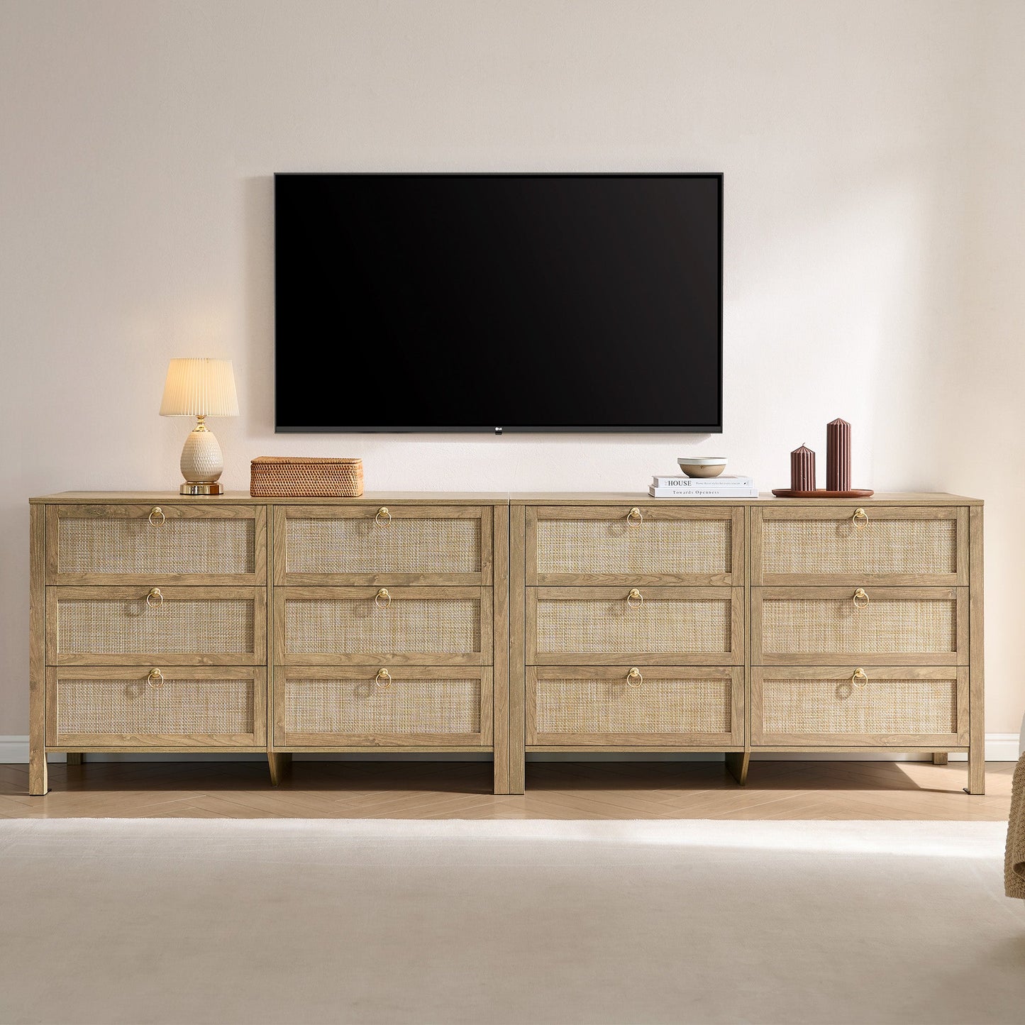 Terra White 6-Drawer Dresser