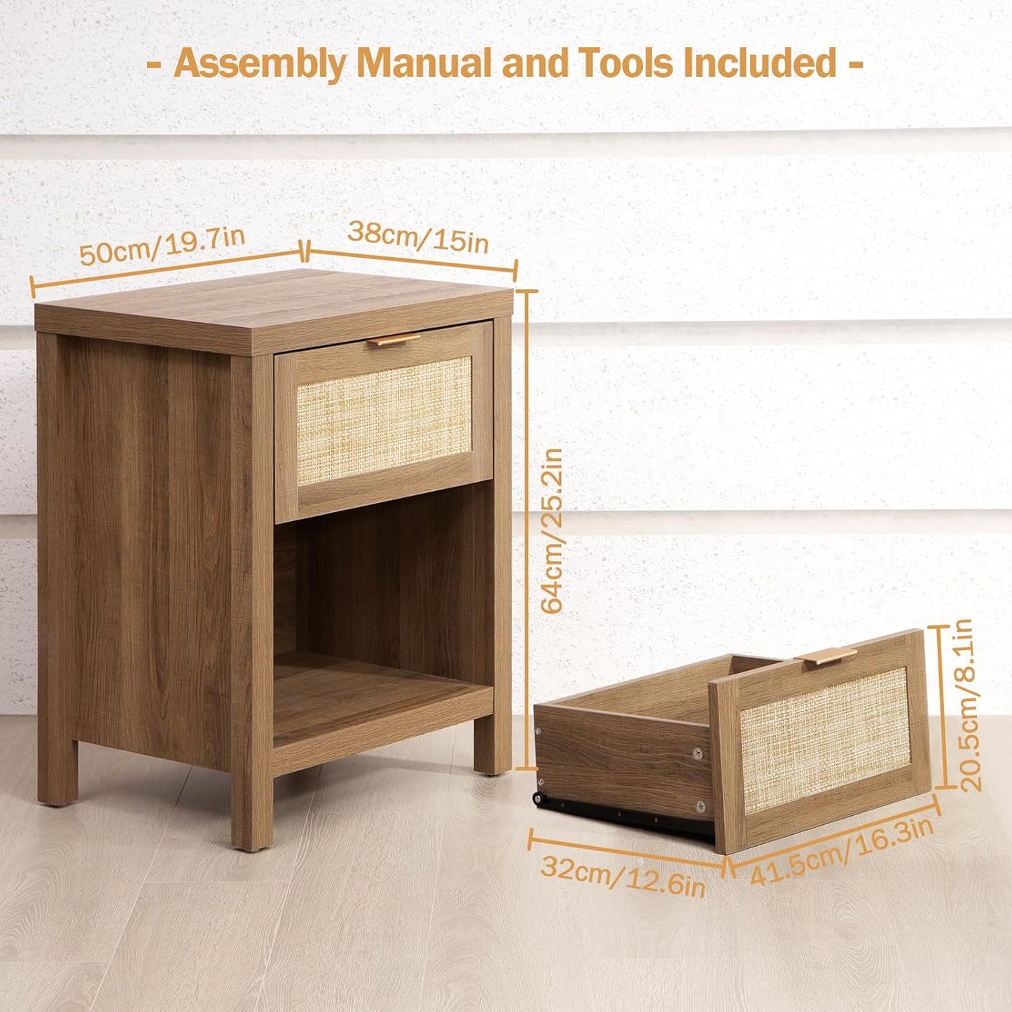 Savanna Vanity Table, Wardrobe and Nightstand Set