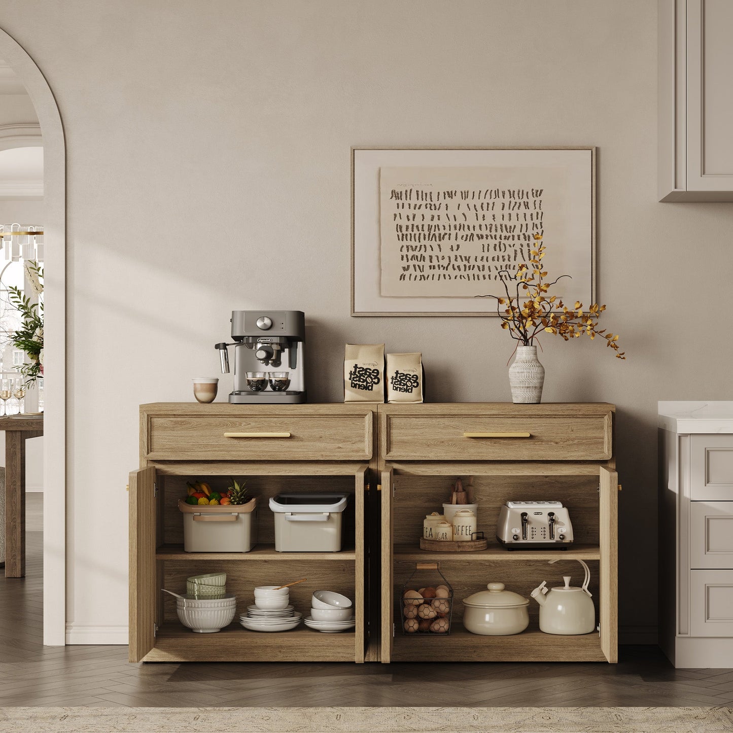 Crescent Sideboard Buffet Cabinet