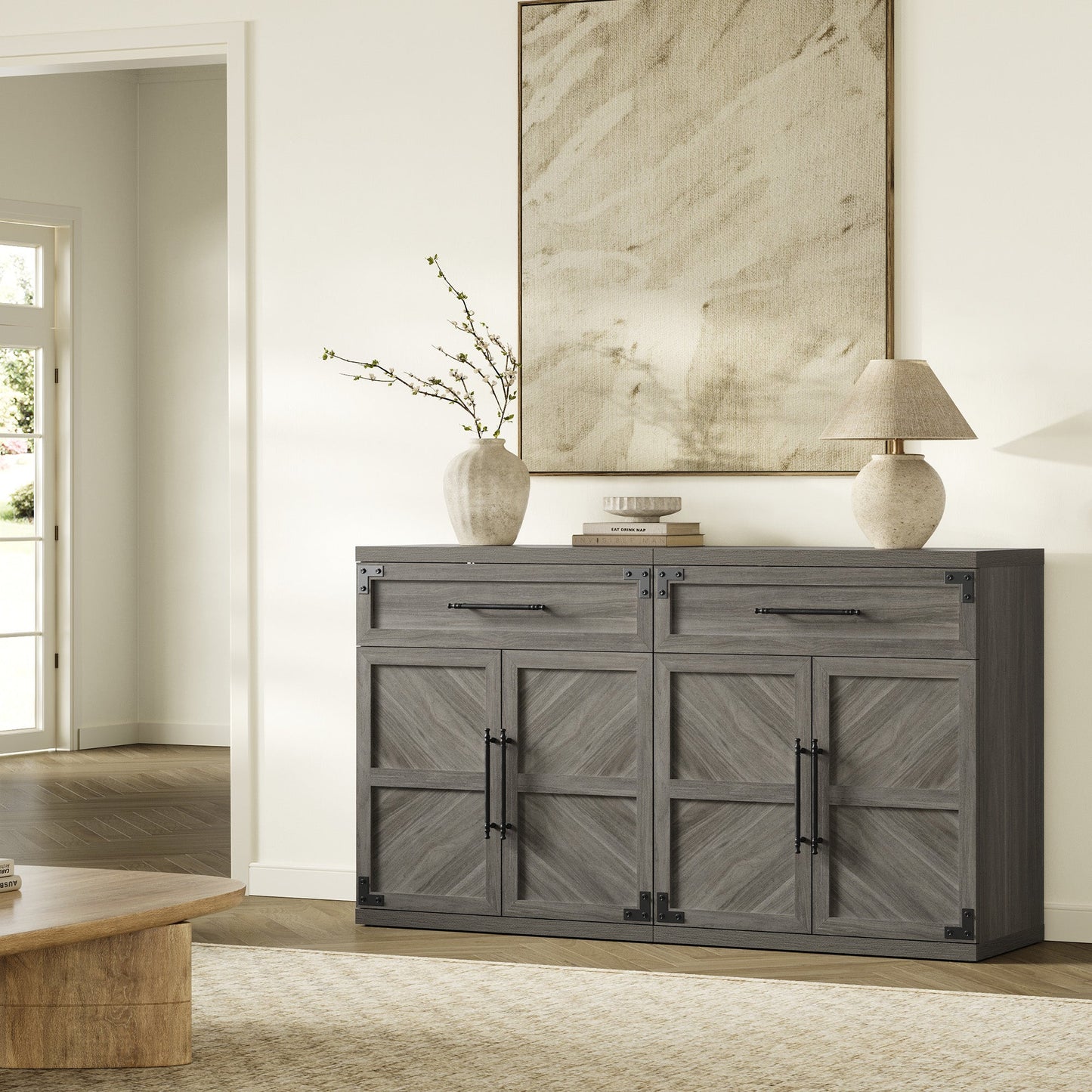 Willow Sideboard with 1 Drawer and 2 Doors for Living Room