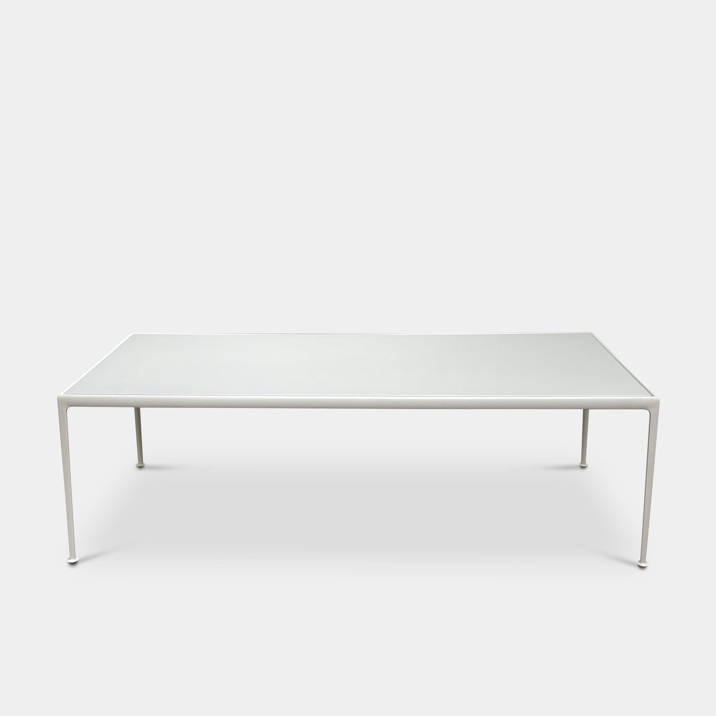 Table à manger d'extérieur blanche Knoll 1966 90