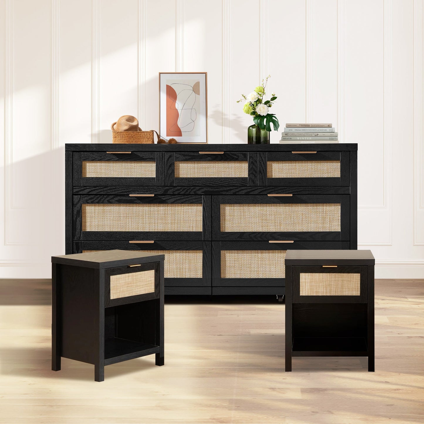 Savanna Nightstands and Dresser Set