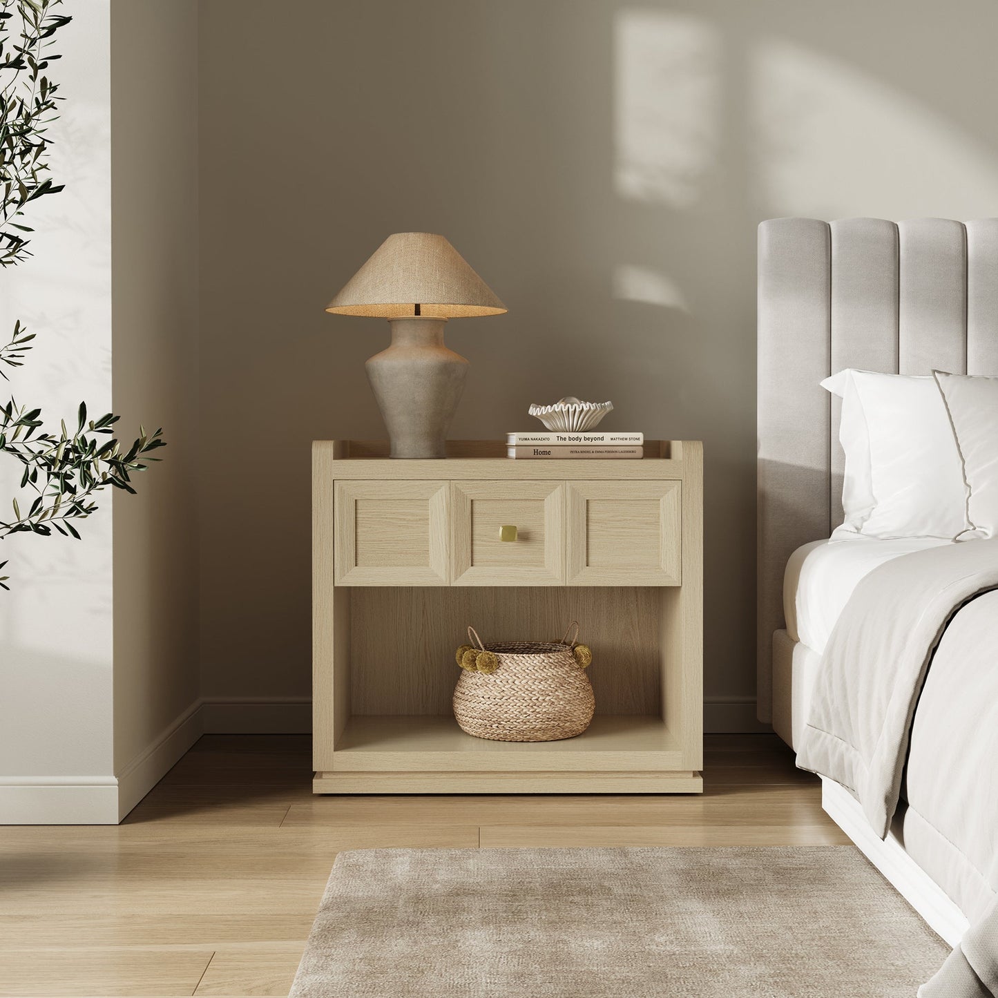 Helio Nightstands Set, 26 Inch Wide